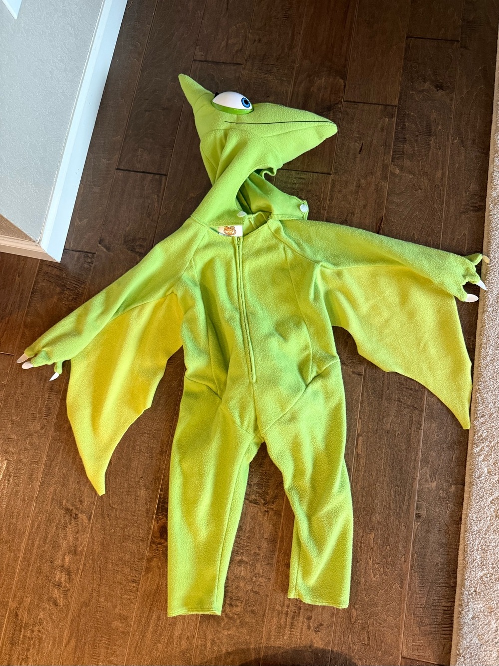 Toddler Tiny Dinosaur Train Green Pterodactyl Costume Medium